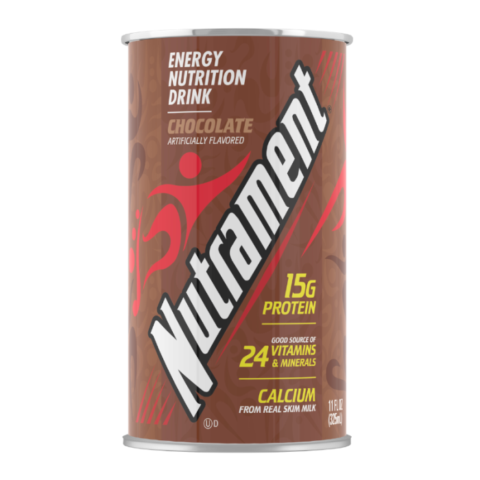 Nutrament Energy Nutrition Drink, Chocolate 12 Fl Oz