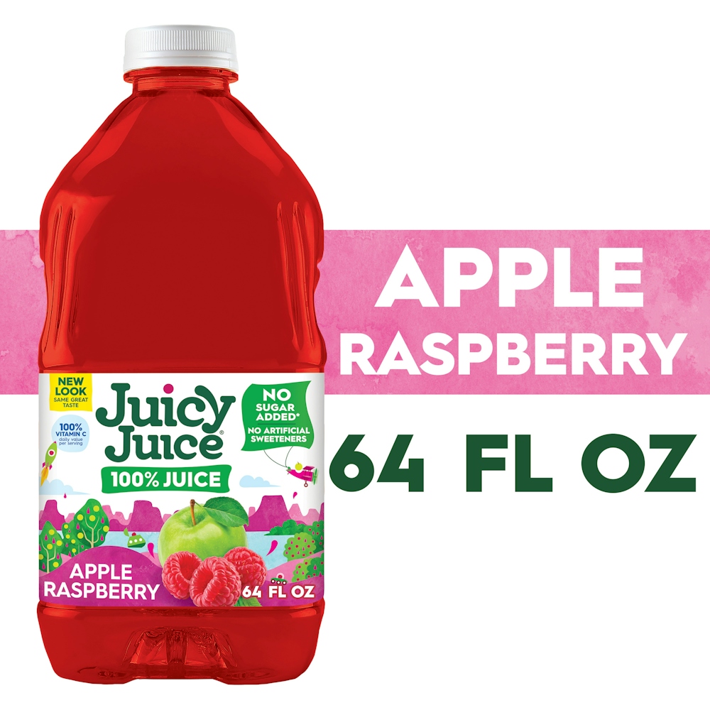 Juicy Juice 100% Apple Raspberry 64 Fl Oz
