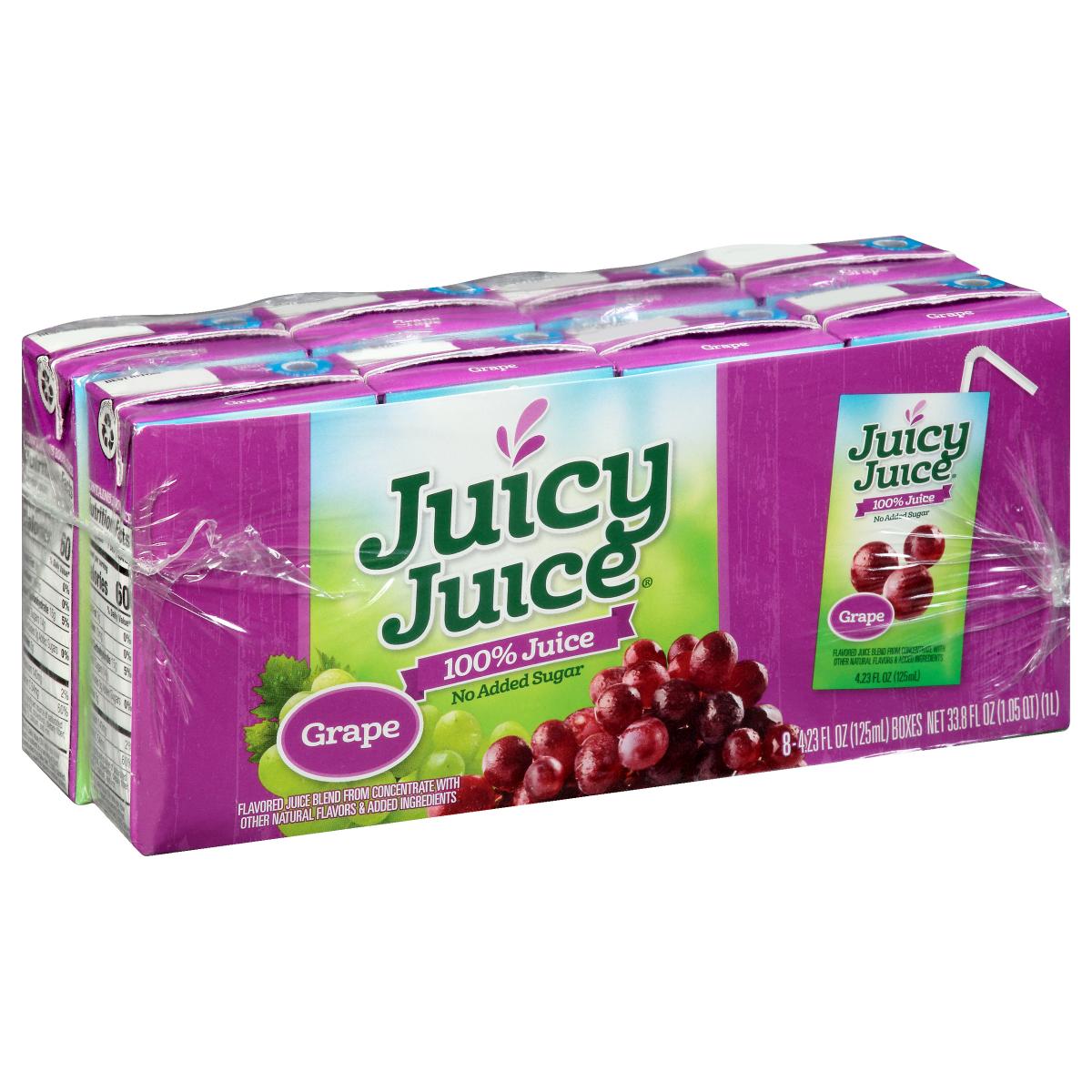 Juicy Juice 100% Grape, 8 Pack