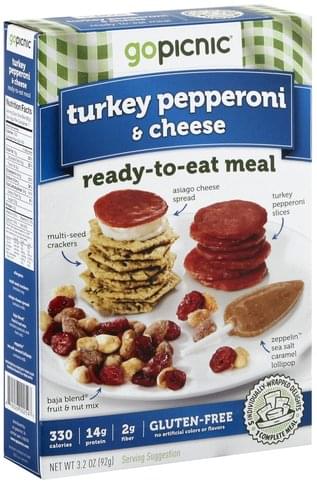 Go Picnic Ready To Eat Meal, Turkey Pepperoni & Cheese 3.2 Oz