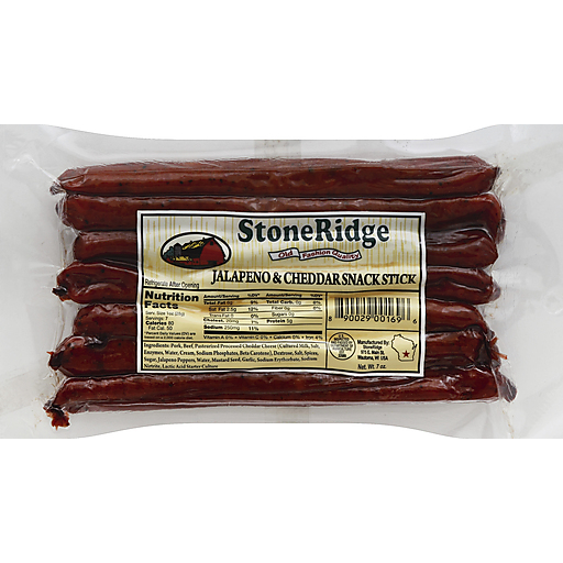 Stoneridge Meat & Country Market Jalapeno & Cheddar Snack Stick - 7 Oz