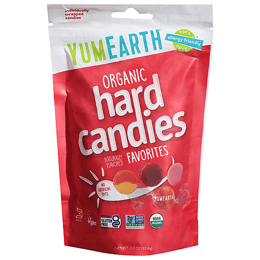 YumEarth Candies, Organic, Hard 3.3 Oz