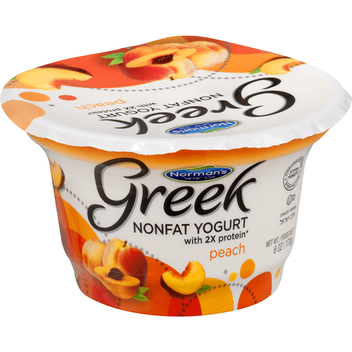 Norman's Nonfat Greek Yogurt Peach