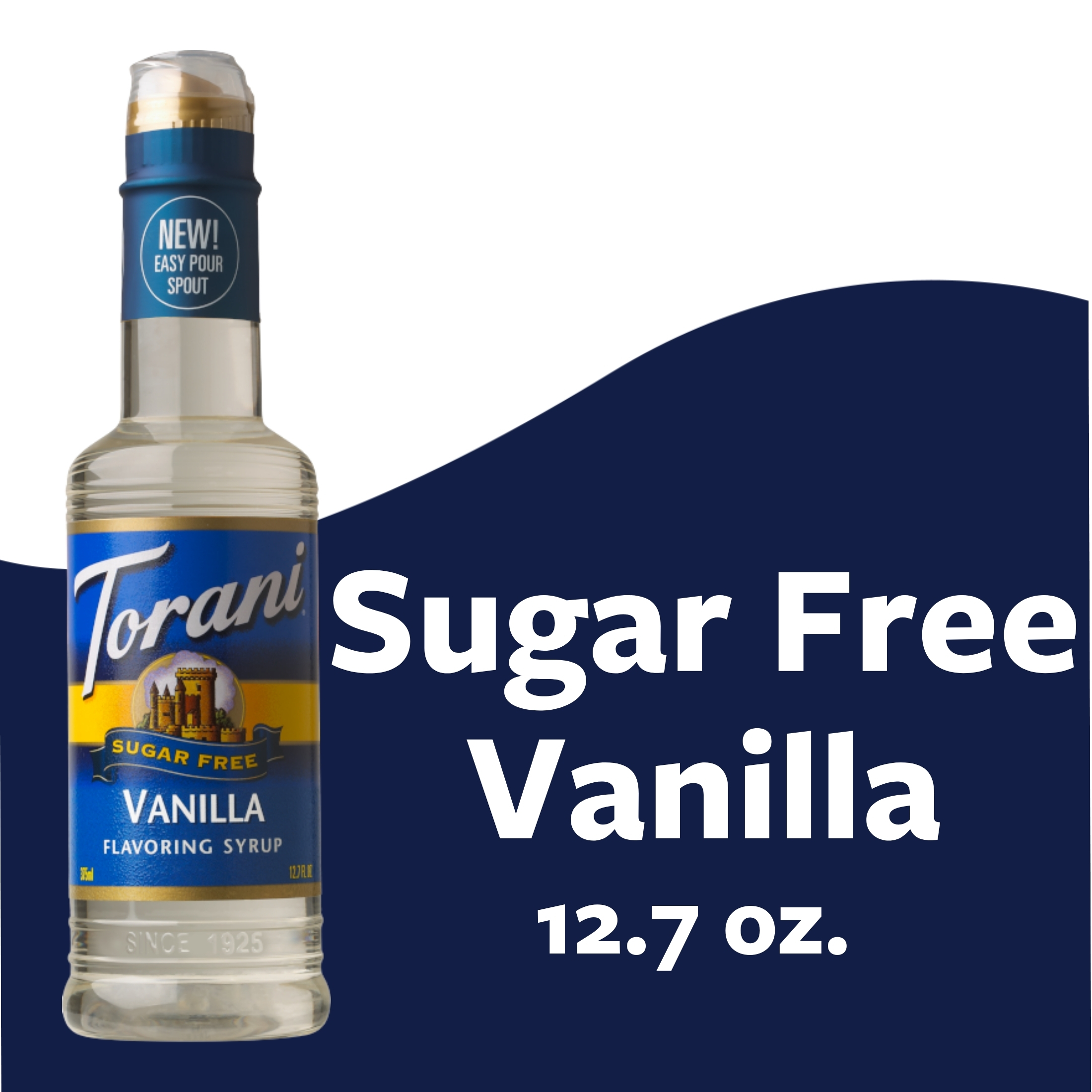 Torani Sugar Free Vanilla Syrup - Case Of 4 - 12.7 Fl Oz