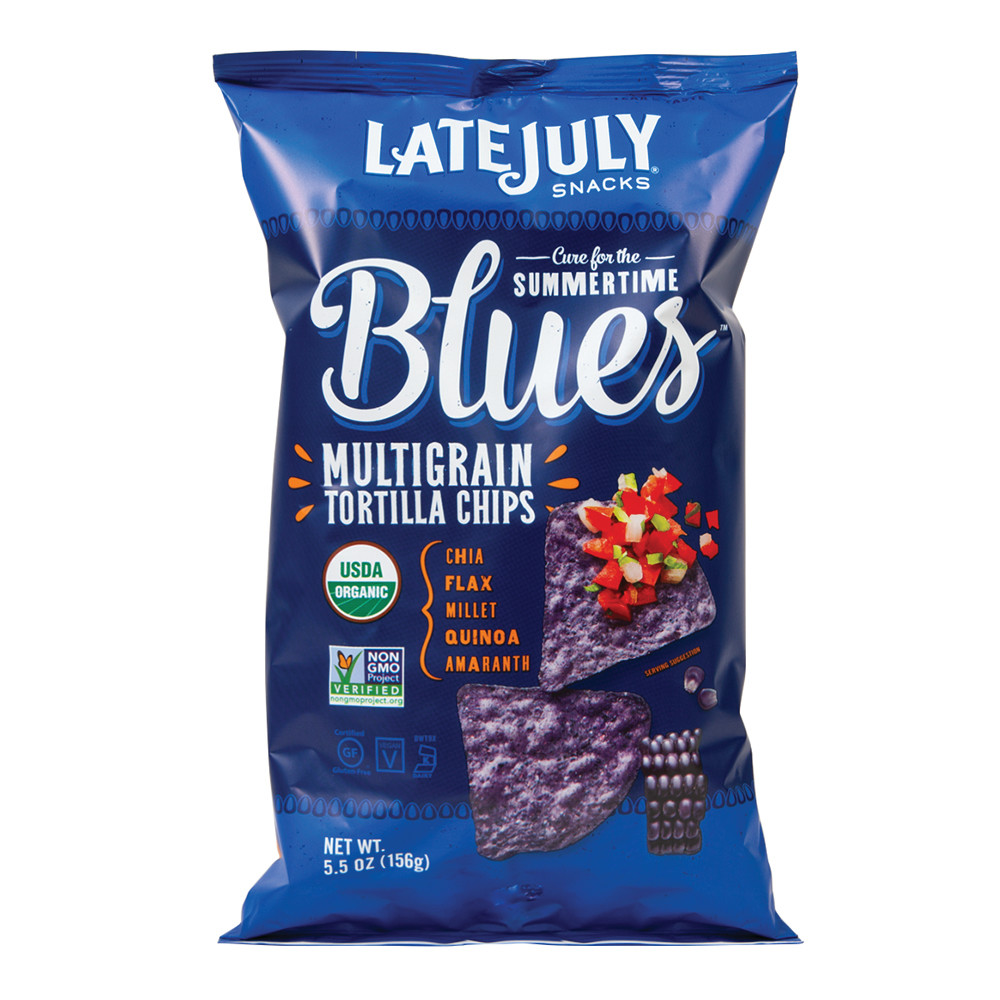 Late July Snacks Summertime Blues Tortilla Chips 5.500 Oz