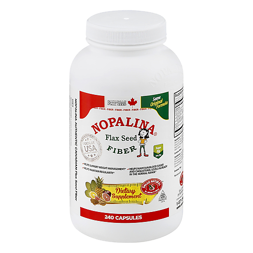 Nopalina Fiber, Flax Seed, Capsules