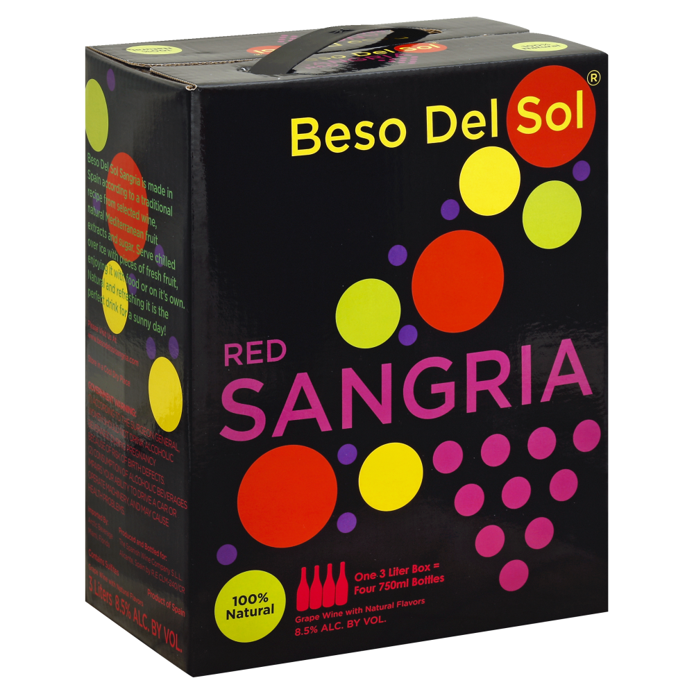 Beso Del Sol Sangria, Red 3 L