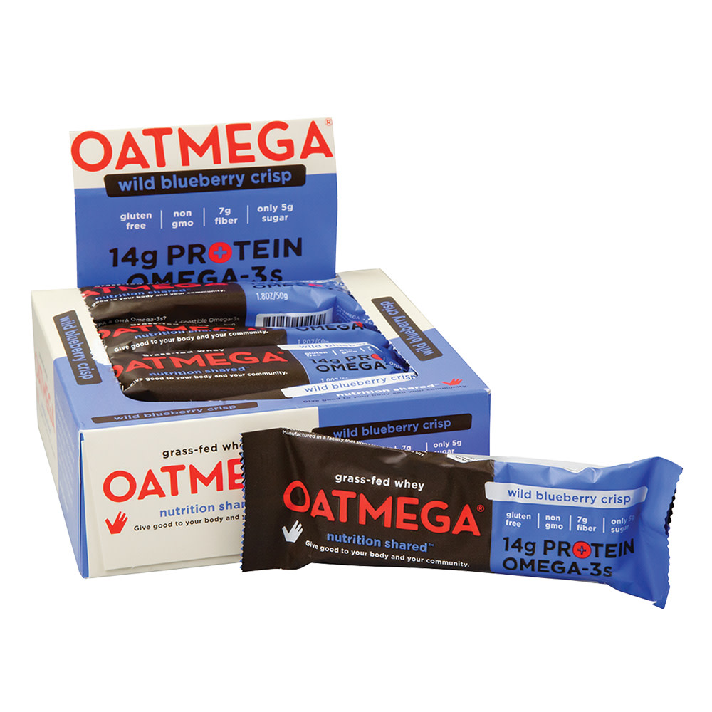 Oatmega Bar Wild Blueberry Pomegranate, 50 Gm