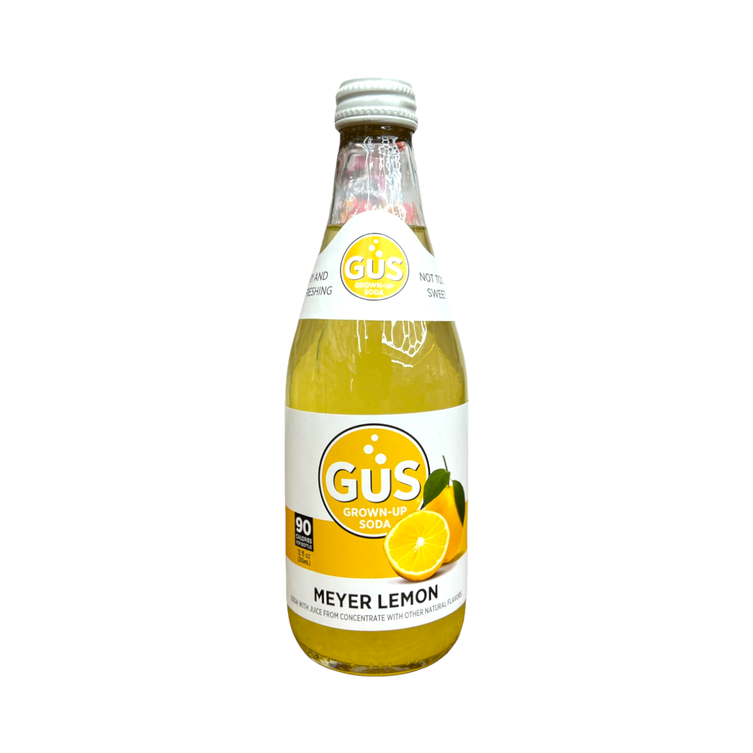 GuS Soda, Grown-Up, Dry Meyer Lemon
