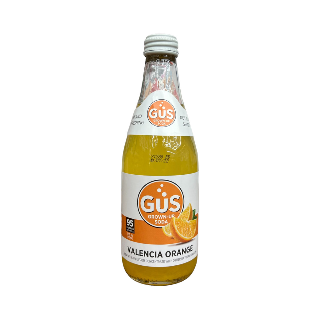 GuS Grown-Up Soda, Dry Valencia Orange