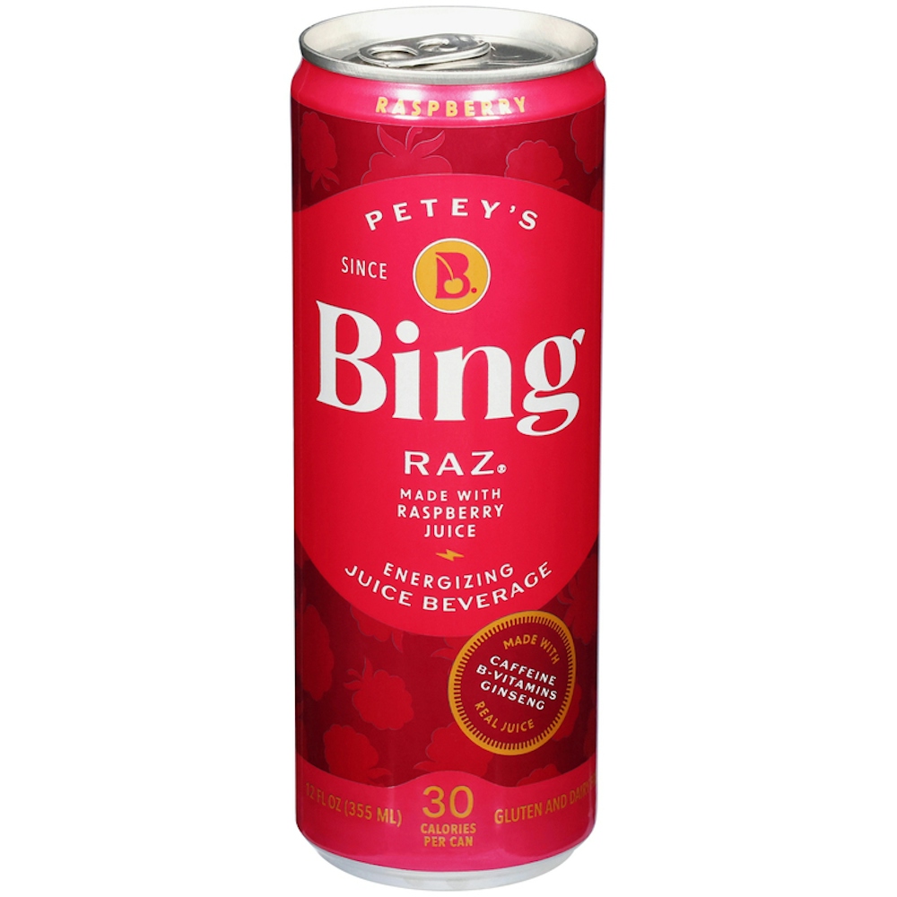 Bing Raz Made With Raspberry Juice Beverage 12 Fl Oz
