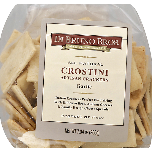 Di Bruno Bros Crackers, Artisan Crostini, Garlic 7.04 Oz
