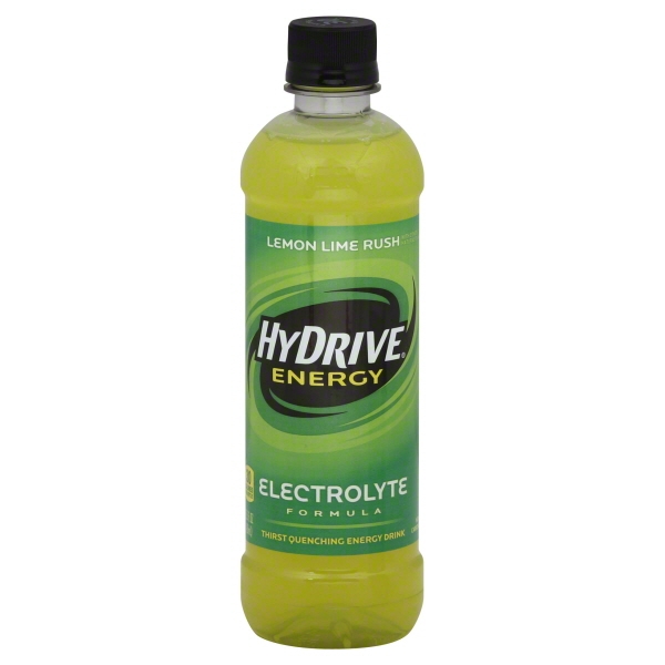 HyDrive Energy Drink, Thirst Quenching, Electrolyte Formula, Lemon Lime Rush 15.5 Oz