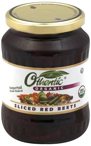 Othentic Beets, Red, Sliced, Organic 25.04 Oz