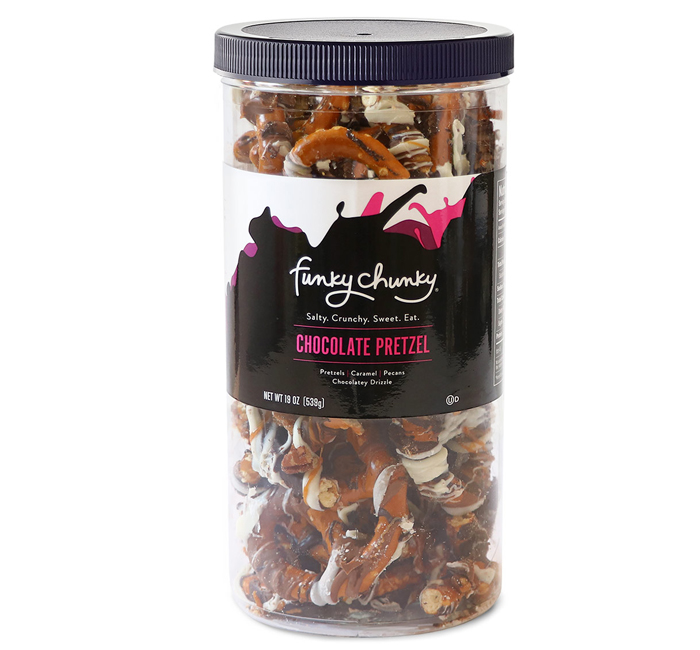 Funky Chunky Chocolate Pretzels Tall Canister