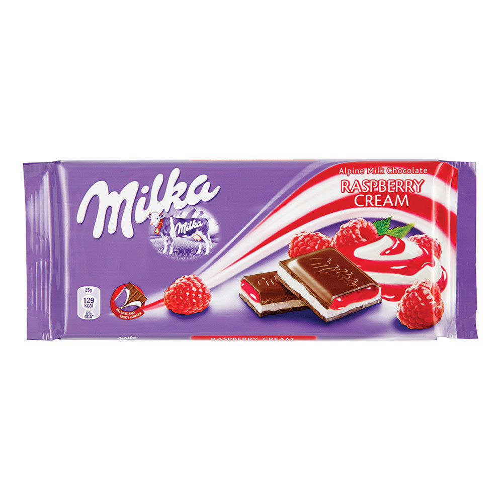 Economy Candy Milka Raspberry Cream Chocolate Bar