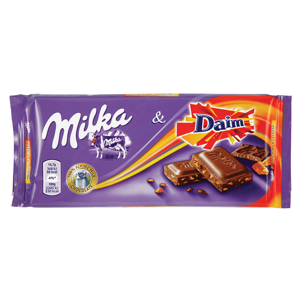 Milka Daim Chocolate Bar