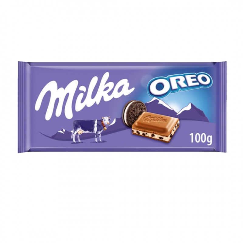 Milka 3.5 Oz. Oreo Alpine Milk Chocolate Candy Bar