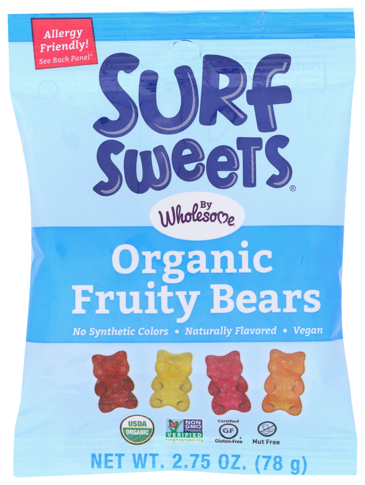Surf Sweets Organic Fruity Bears - Case Of 12/2.75 Oz