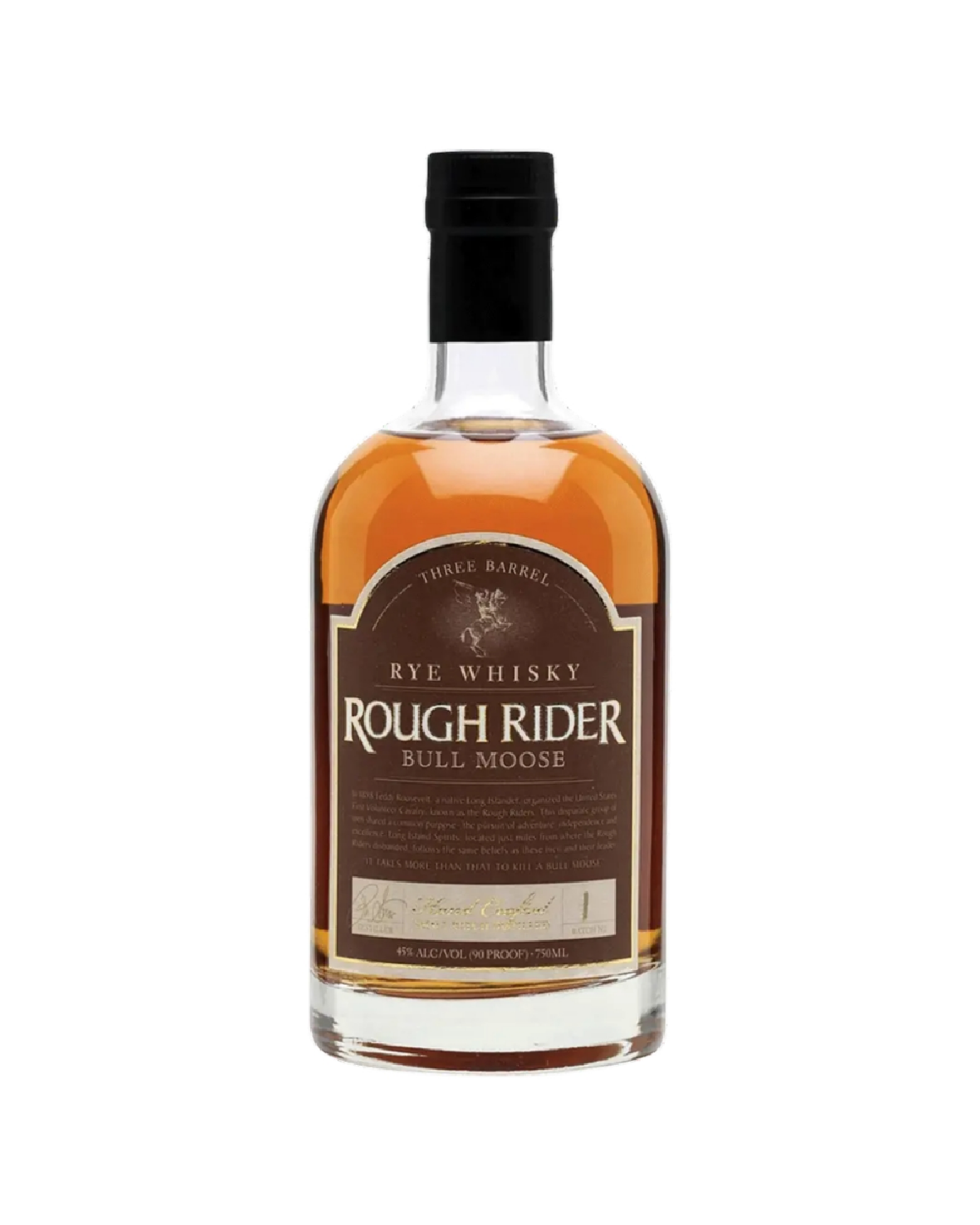 Rough Rider Rye Whisky Three Barrel Bull Moose