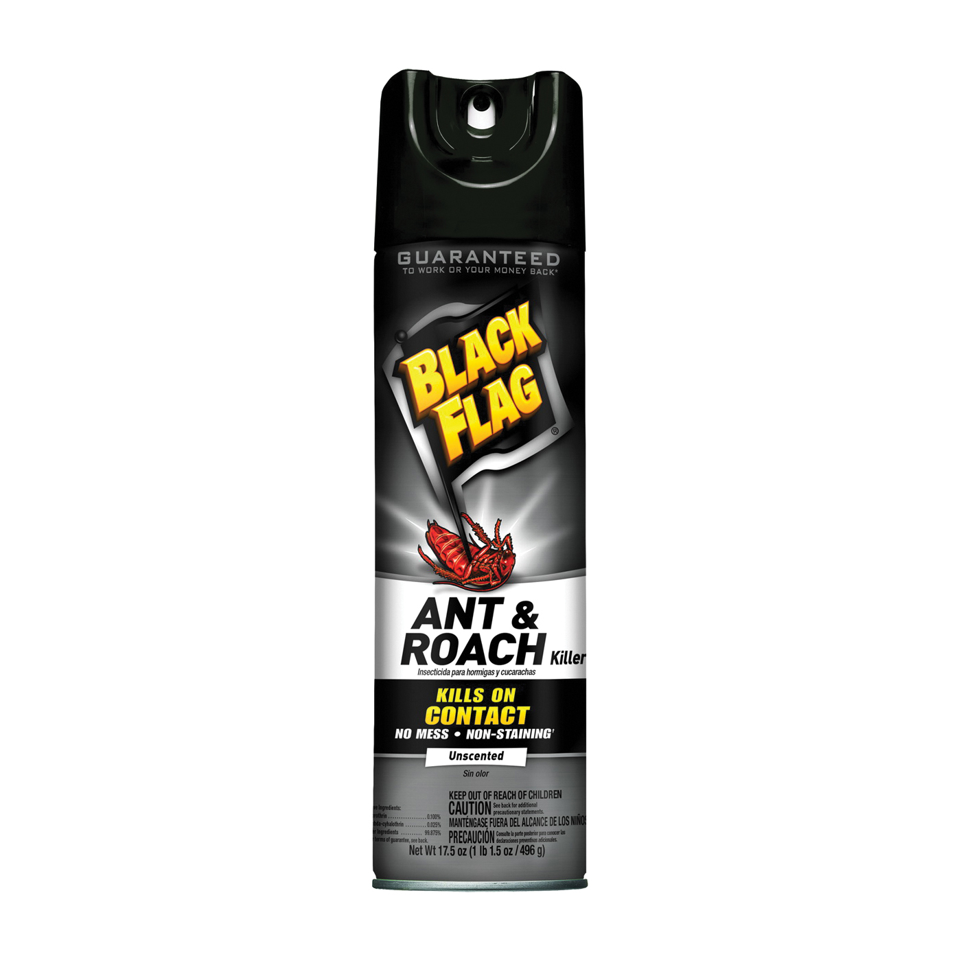 Black Flag Unscented Ant And Roach Killer Aerosol Spray, 17.5 Ounce Can