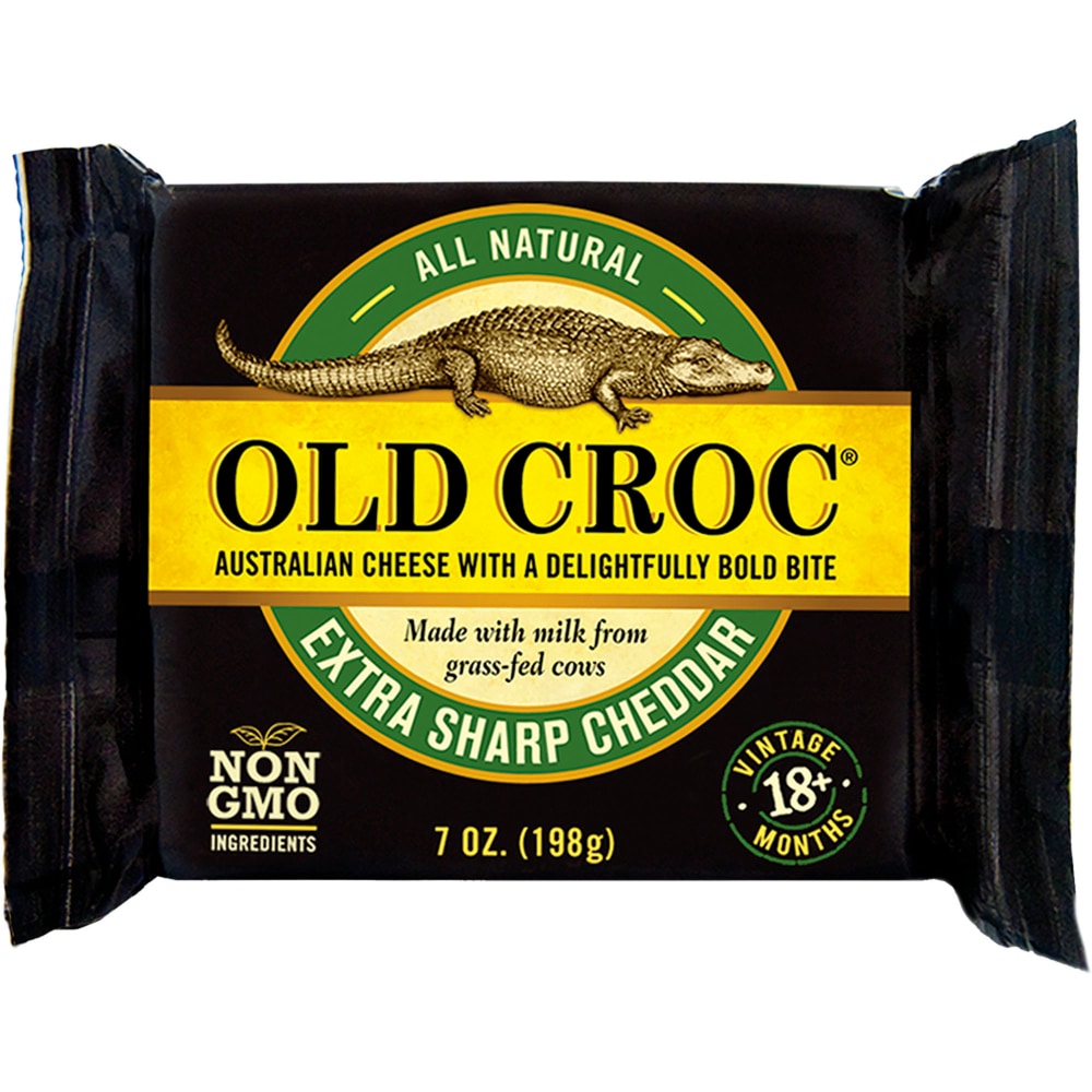 Old Croc Cheddar Cheese, Australian, Extra Sharp, 7 Ounce