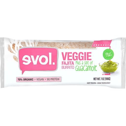 Evol Veggie Fajita Burrito 7 Oz. Pack