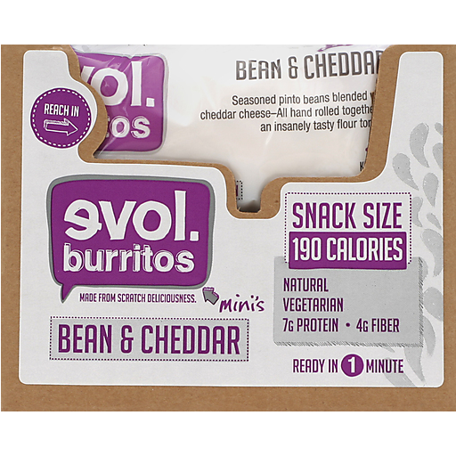 Evol Burrito Bean/Cheddar Dsp