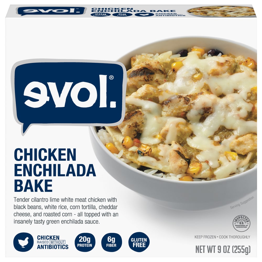 Evol. Chicken Enchilada Bake Bowl, 9 Ounce