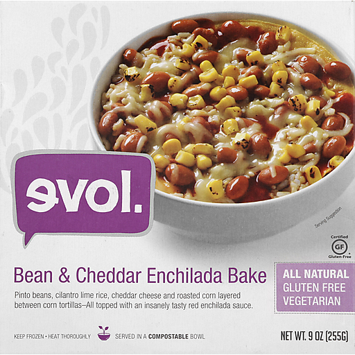 Evol Bean & Cheddar Enchilada Bake 9 Oz