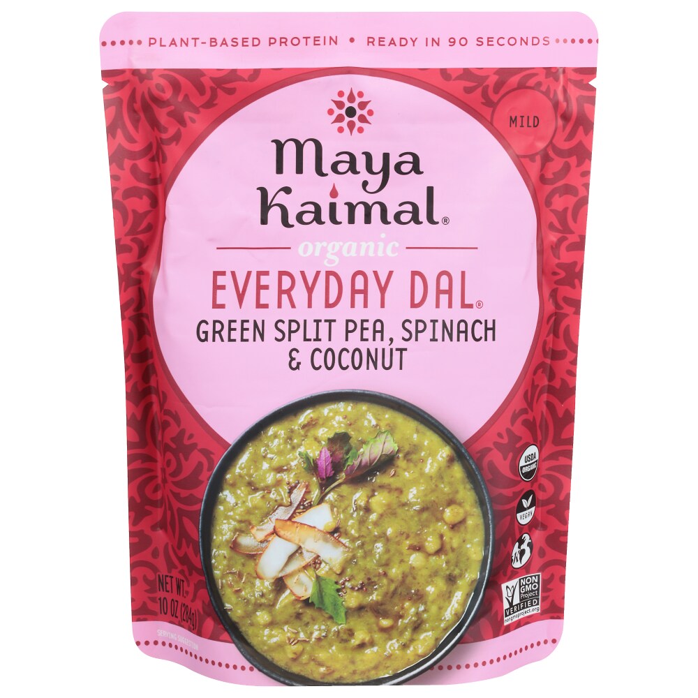 Maya Kaimal Everyday Dal, Organic, Green Split Pea, Spinach & Coconut, Mild 10 Oz