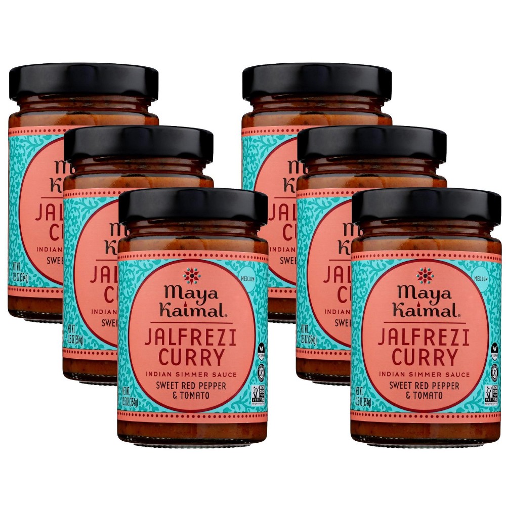 Maya Kaimal Indian Simmer Sauce, Jalfrezi Curry, Medium 12.5 Oz
