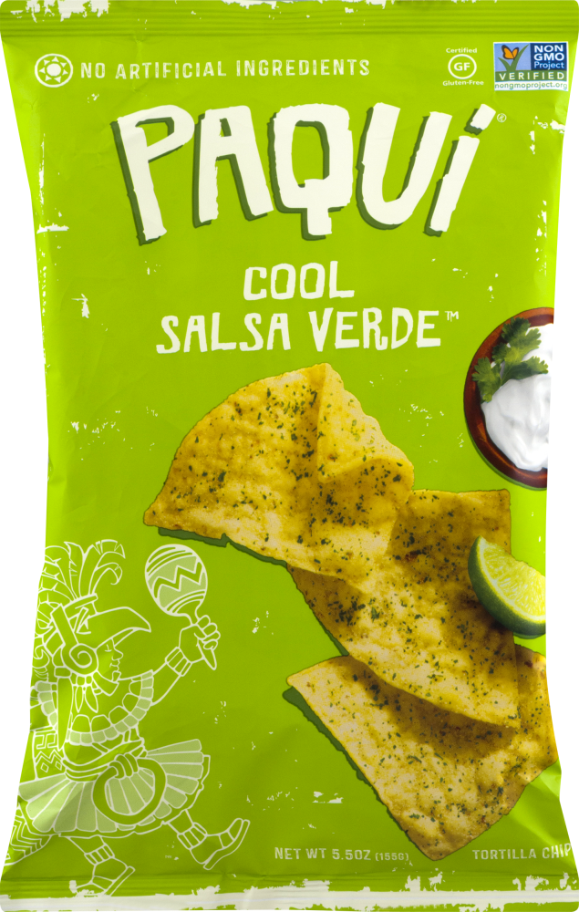 Paqui Cool Salsa Verde Tortilla Chips