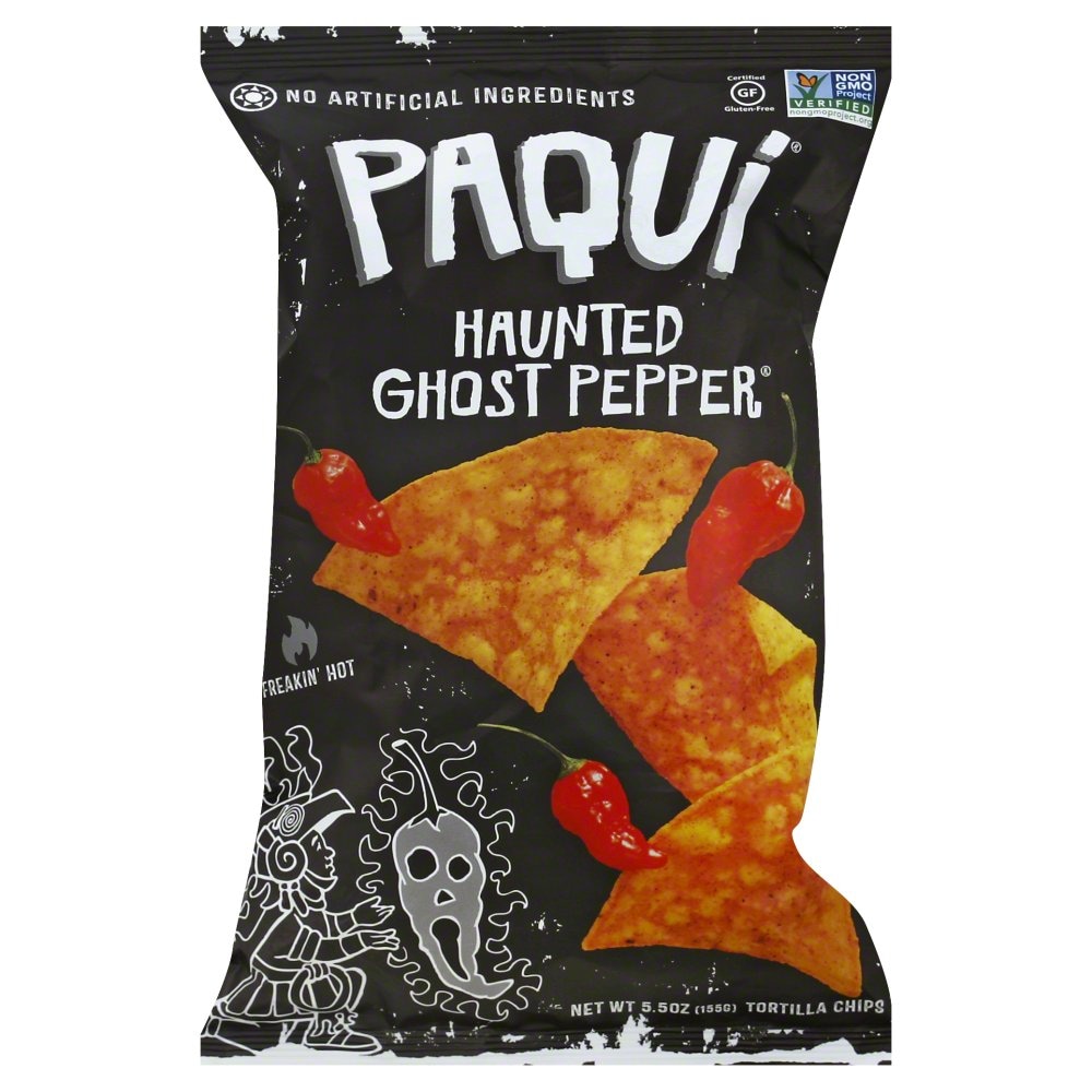 Paqui Tortilla Chips, Haunted Ghost Pepper, Hot