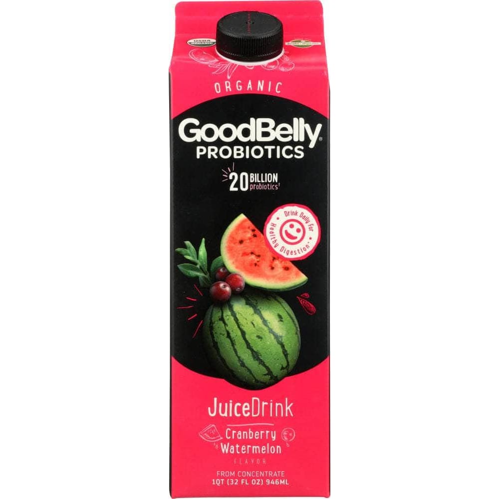 GoodBelly Probiotics Juice Drink Cranberry Watermelon