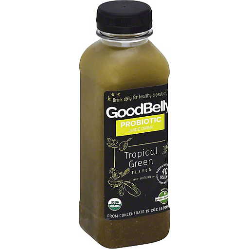 GoodBelly Tropical Green Flavor Probiotic Juice Drink - 15.2 Oz