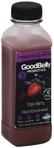 Nextfoods Llc GoodBelly Triple Berry Flavor Protein Shake - 15.2 Oz