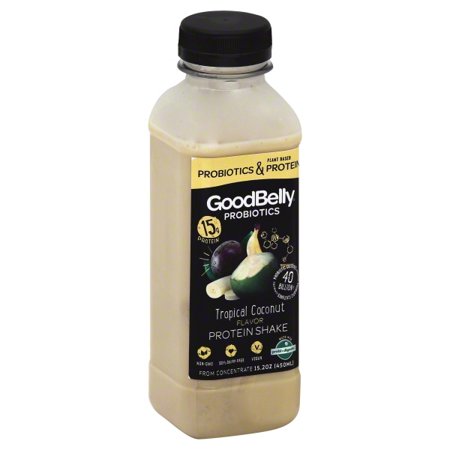 GoodBelly Probiotics Protein Shake, Tropical Coconut Flavor