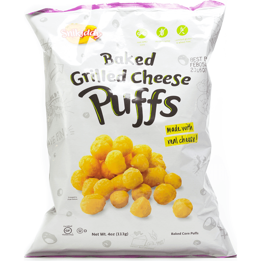 Snikiddy Puffs, Baked, Grilled Cheese 4 Oz