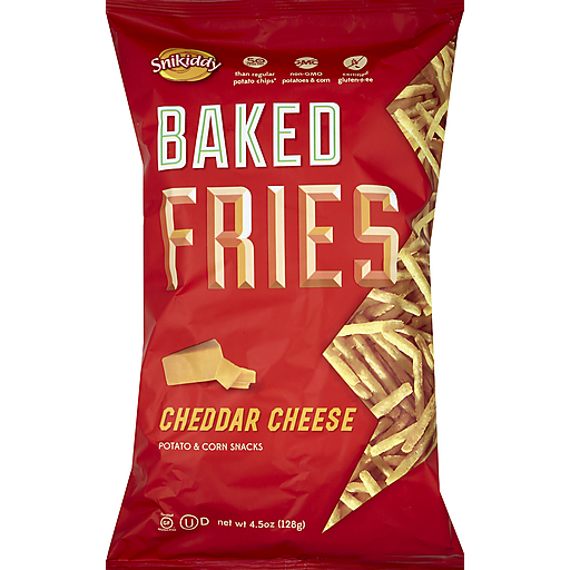 Snikiddy Baked Fries, Cheddar Cheese 4.5 Oz