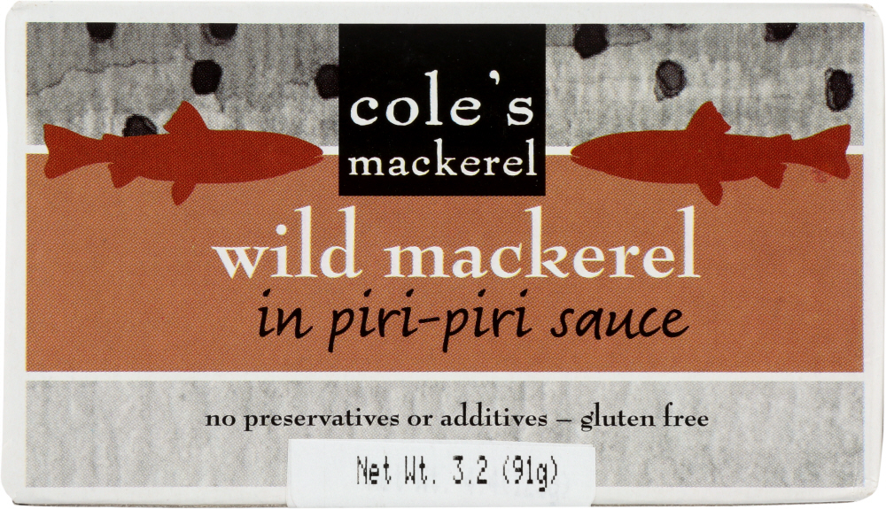 Cole's Mackerel Wild, Piripiri Sauce 3.2 Oz