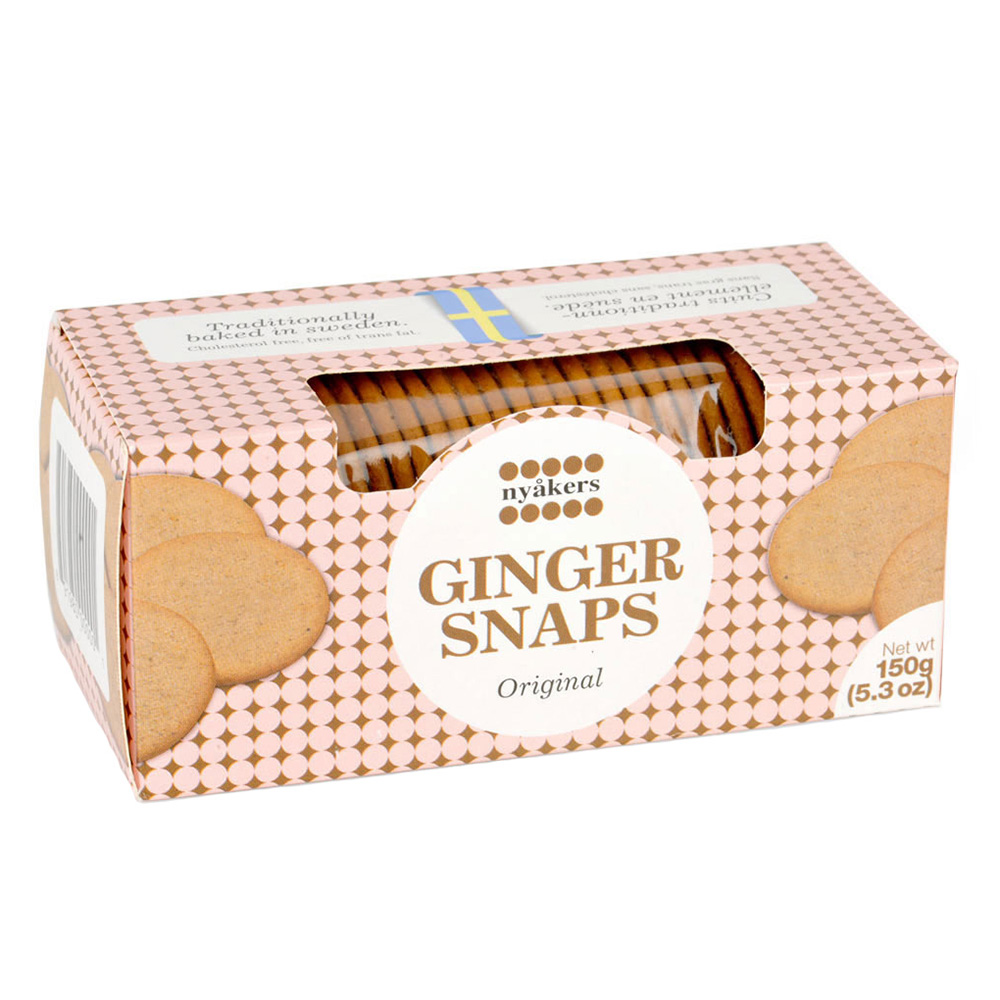 Nyakers Swedish Ginger Snaps, Original Flavor, 150g