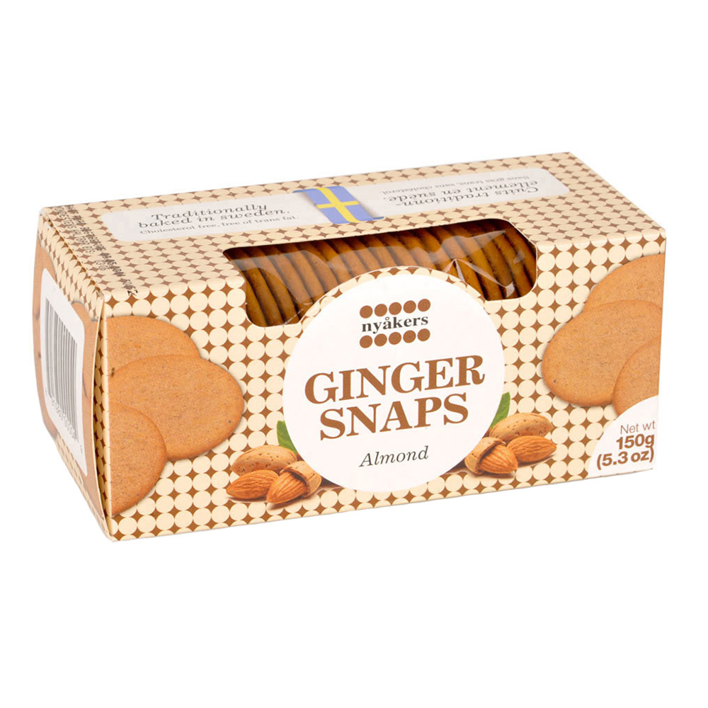 Nyakers Swedish Ginger Snaps Almond Flavor