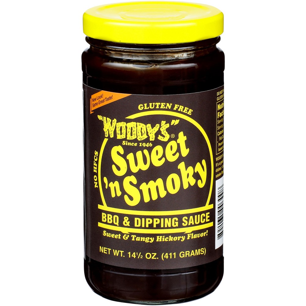 Woody's Sweet N Smoky Sauce - Case Of 6 - 14.5 Oz