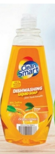 Clean S. Dishwashing Orange 24 Oz /12