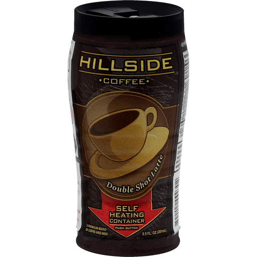 Hillside Coffee, Double Shot Latte, Self Heating Container
