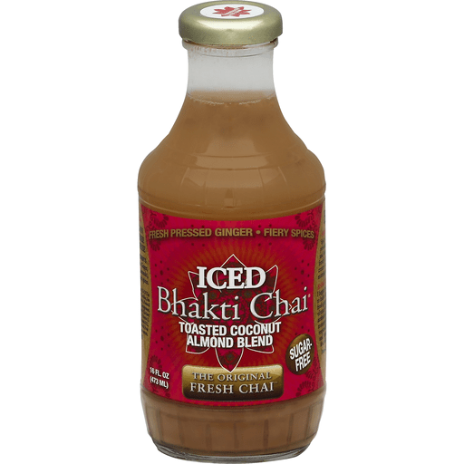 Bhakti Chai Iced Tea Toasted Coconut Almond - 16oz