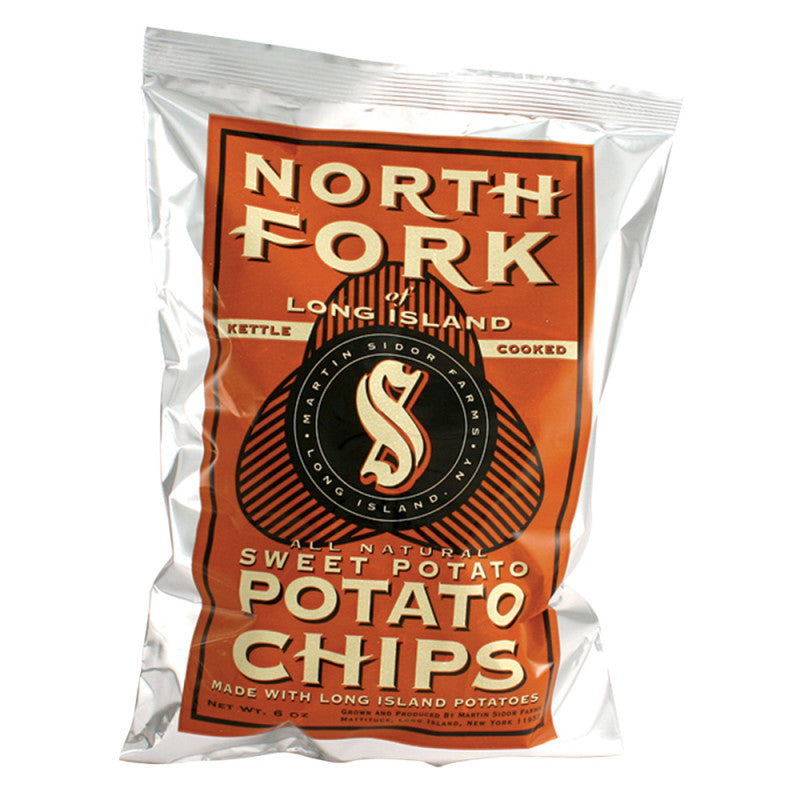 North Fork Sweet Potato Chips 6 Oz Bag - 12ct Case