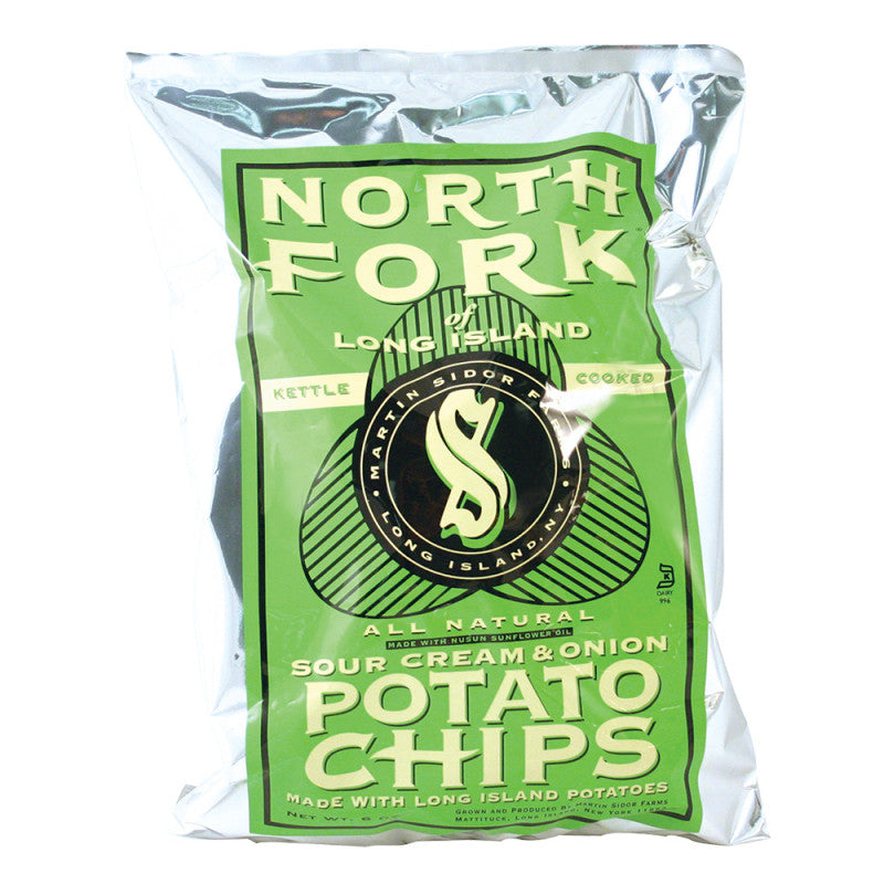 North Fork Sour Cream And Onion Potato Chips 6 Oz Bag - 12ct Case