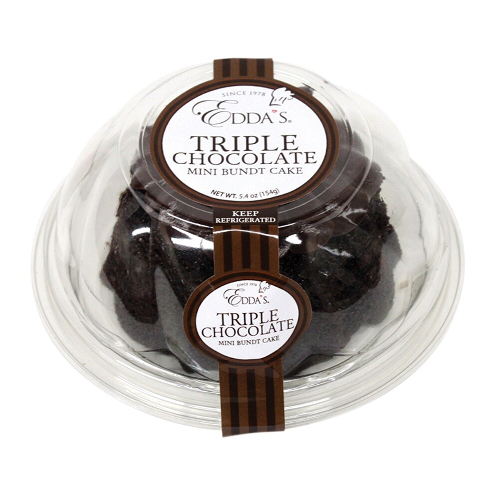 Edda's Cake Company Tripe Chocolate Mini Bundt